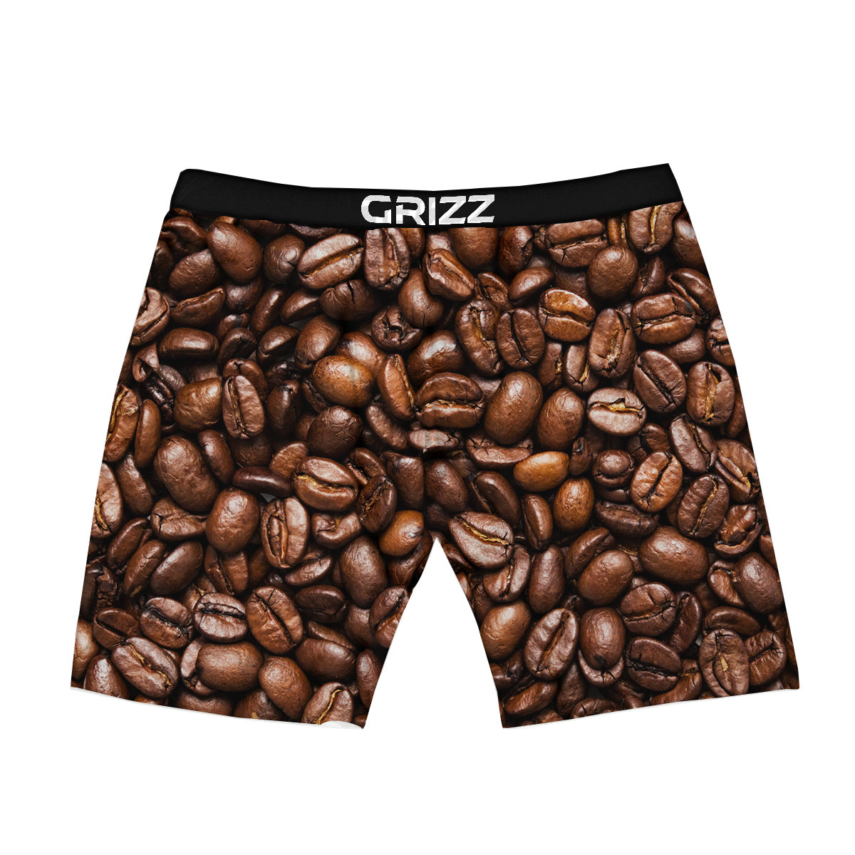 Coffee Beans Print Boxer Briefs-grizzshop