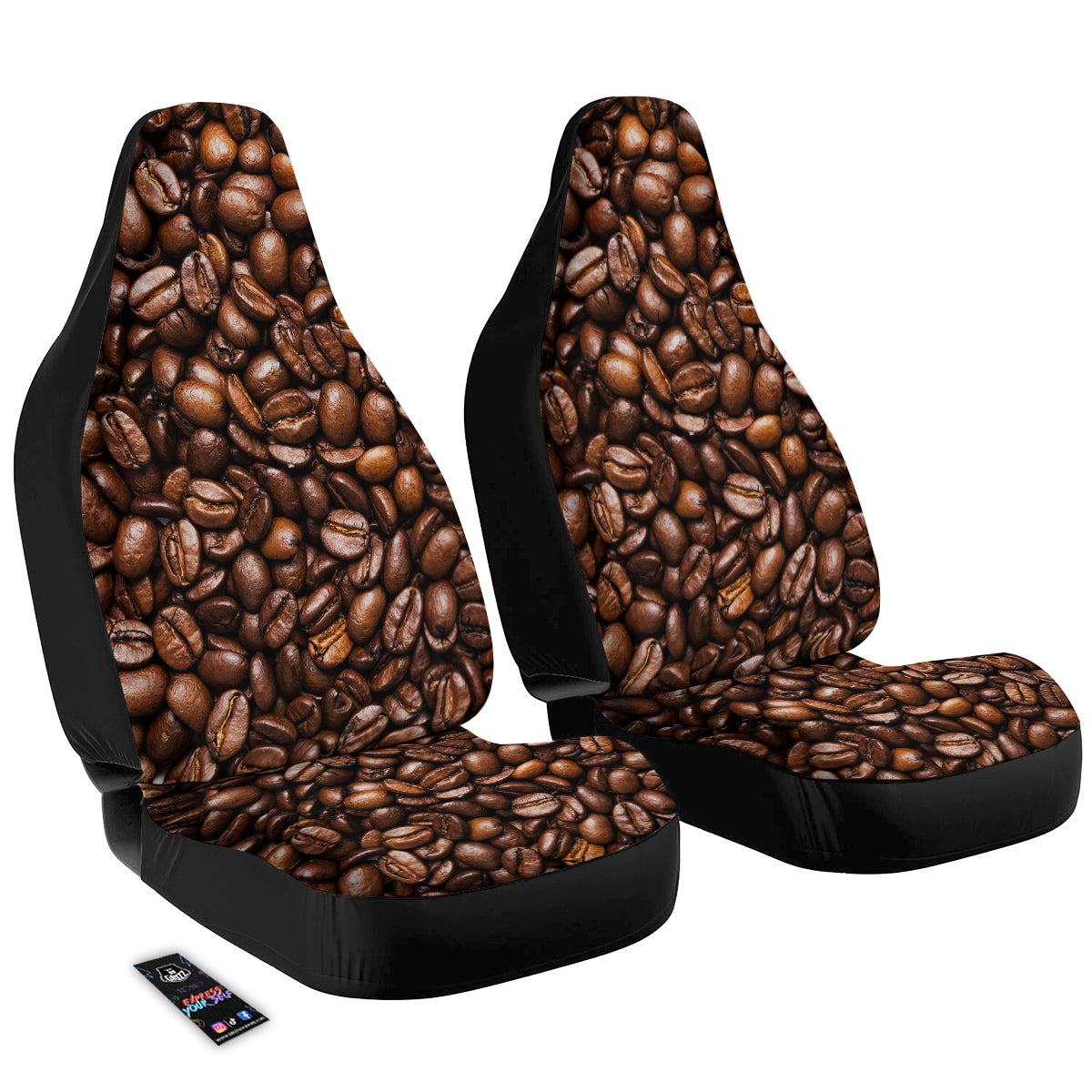 Coffee Beans Print Car Seat Covers-grizzshop