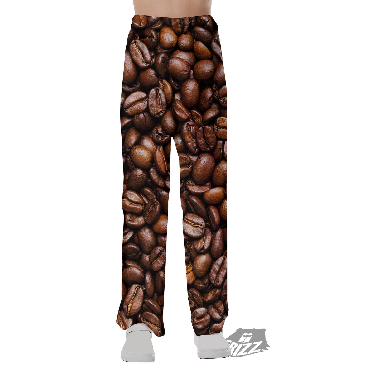 Coffee Beans Print Pajama Pants-grizzshop