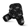 Coffee Black Pattern Print Boxing Gloves-grizzshop