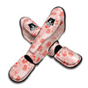 Coffee Pink Pattern Print Muay Thai Shin Guards-grizzshop