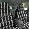 Coffin And Skeleton Print Pattern Car Seat Covers-grizzshop