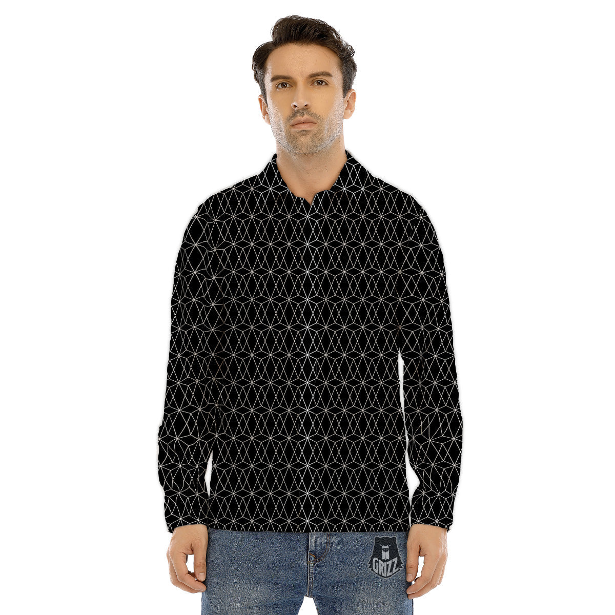 Coffin And Skeleton Print Pattern Men's Dress Shirts-grizzshop