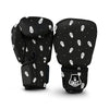 Coffin And White Print Pattern Boxing Gloves-grizzshop