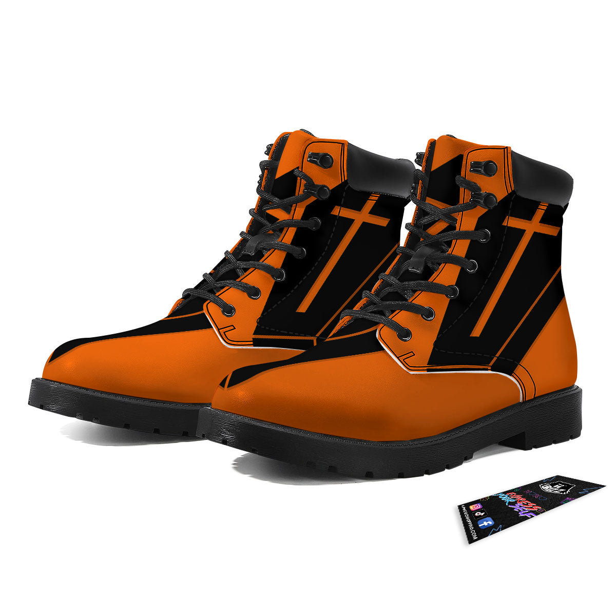 Coffin Halloween Vampire Print Boots-grizzshop