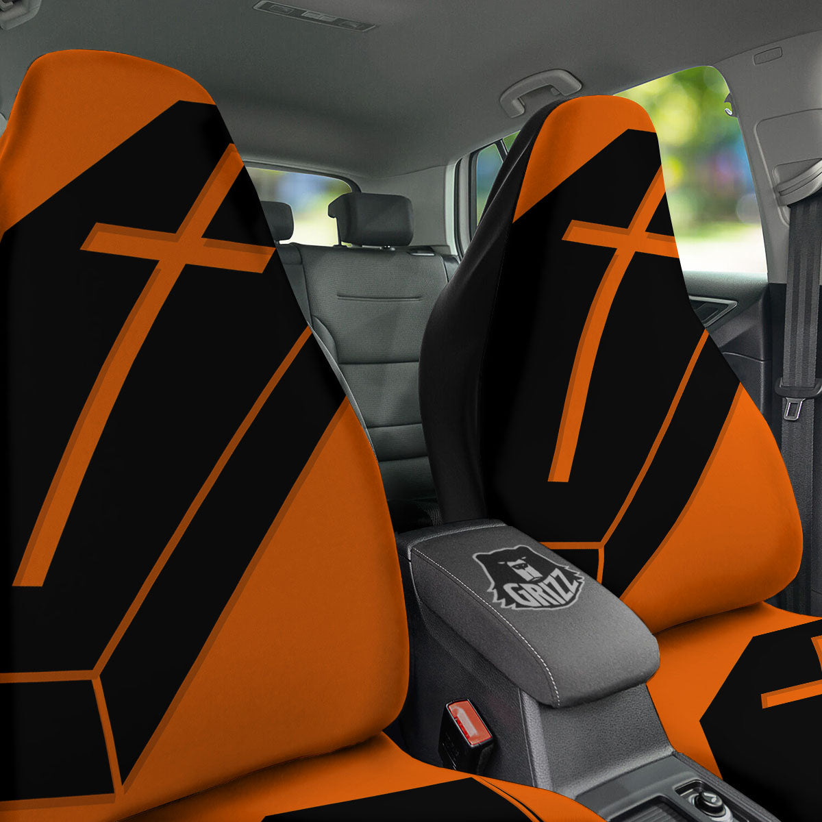 Coffin Halloween Vampire Print Car Seat Covers-grizzshop