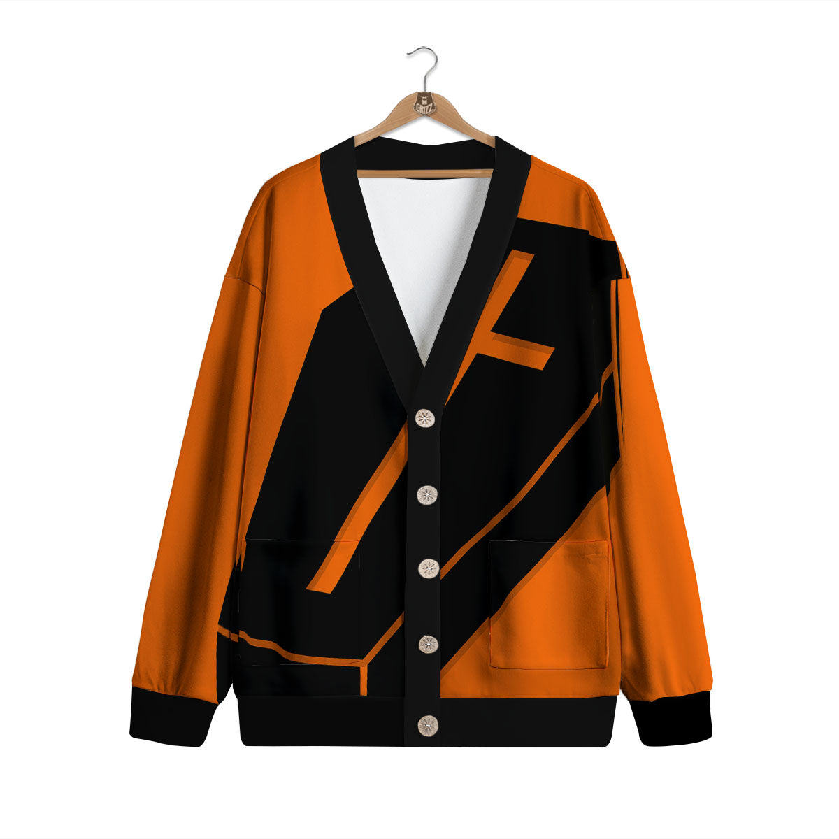 Coffin Halloween Vampire Print Cardigan-grizzshop
