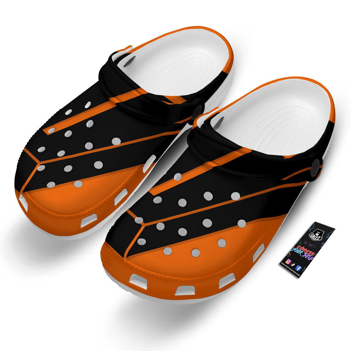 Coffin Halloween Vampire Print Clog-grizzshop