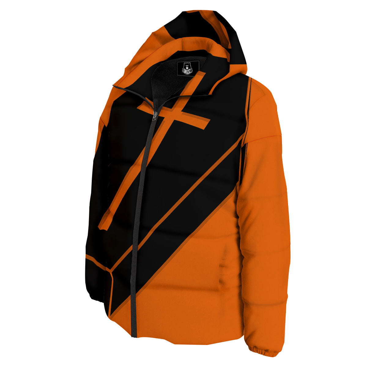 Coffin Halloween Vampire Print Down Jacket-grizzshop