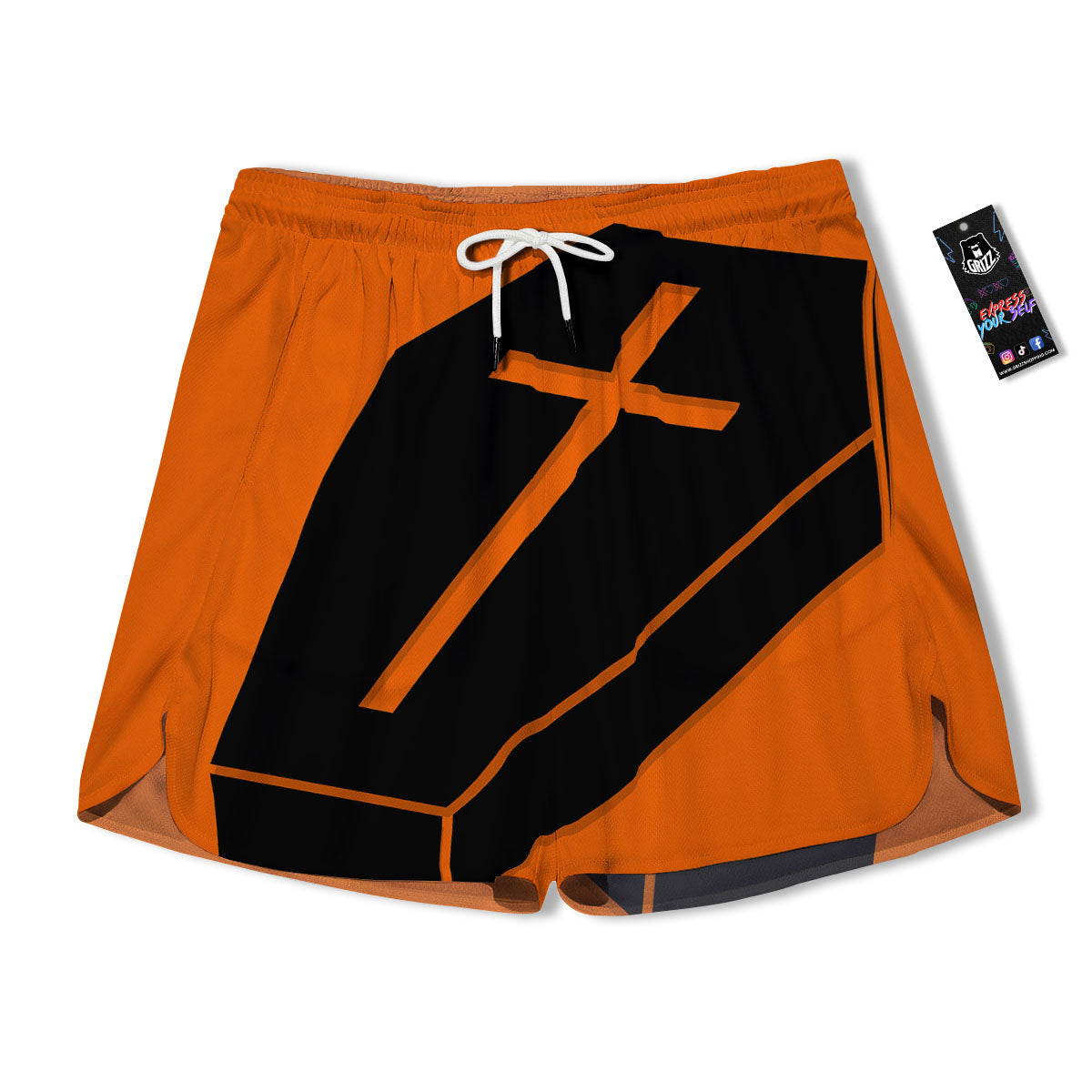 Coffin Halloween Vampire Print Men's Running Shorts-grizzshop