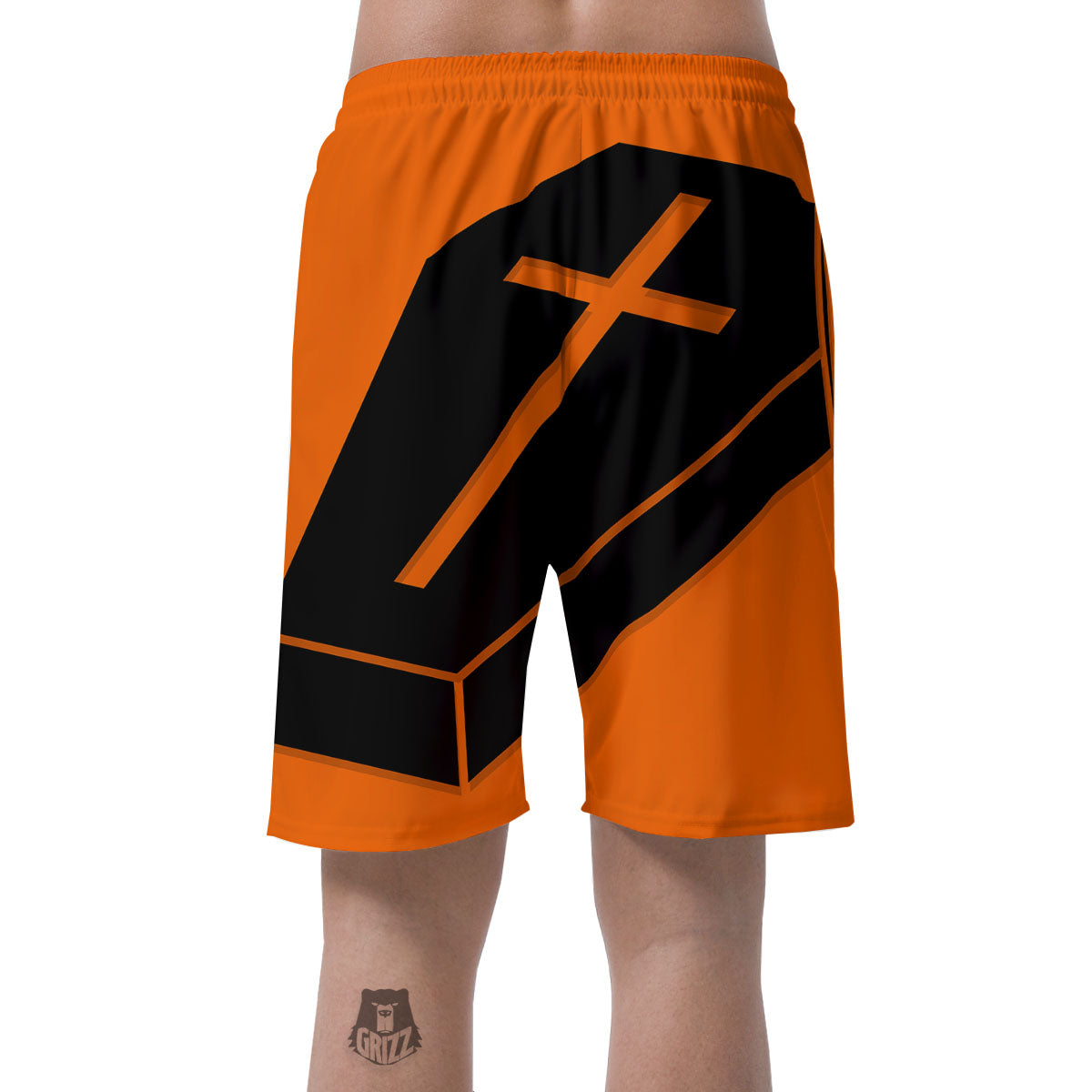 Coffin Halloween Vampire Print Men's Shorts-grizzshop