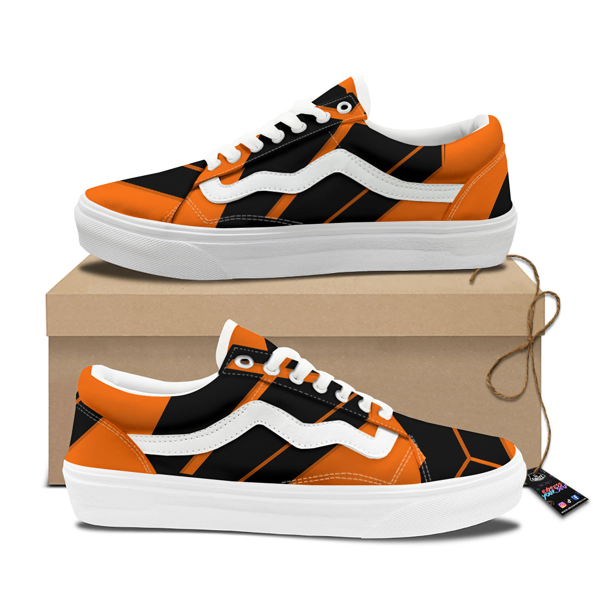 Coffin Halloween Vampire Print Skate Shoes-grizzshop