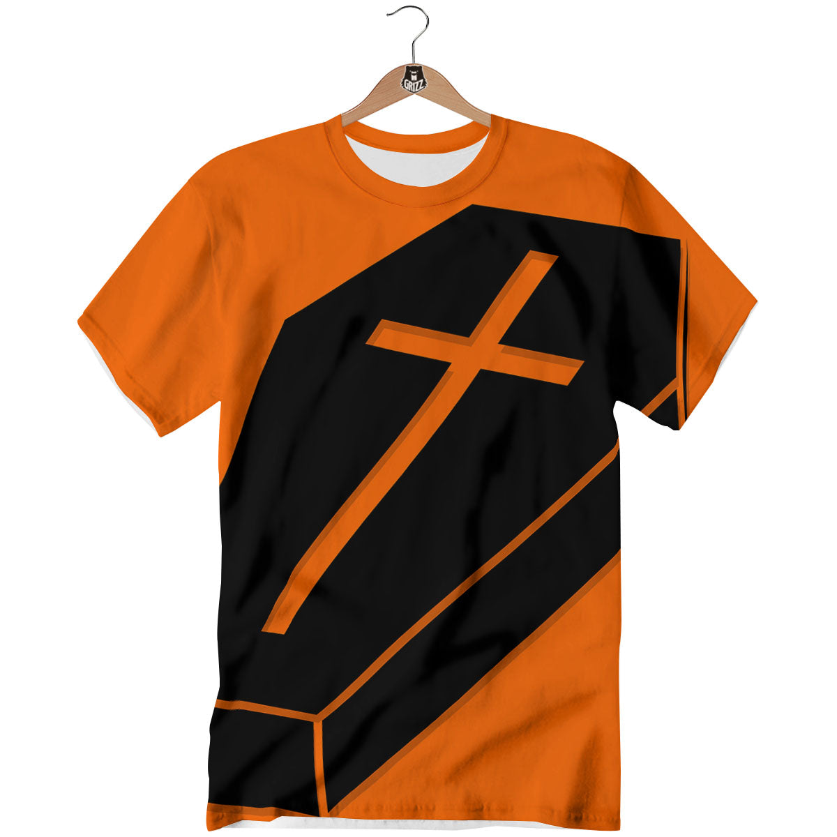 Coffin Halloween Vampire Print T-Shirt-grizzshop
