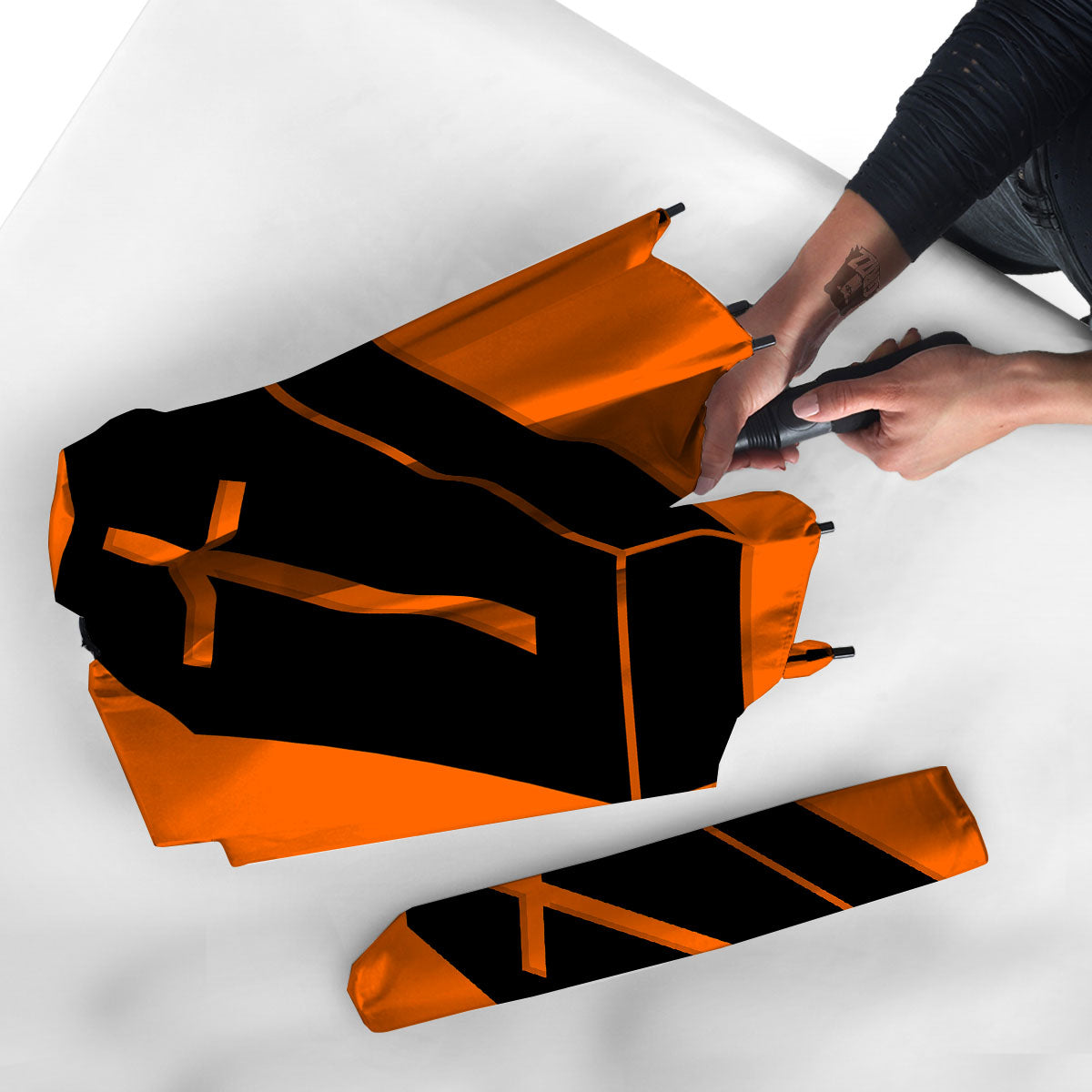 Coffin Halloween Vampire Print Umbrella-grizzshop