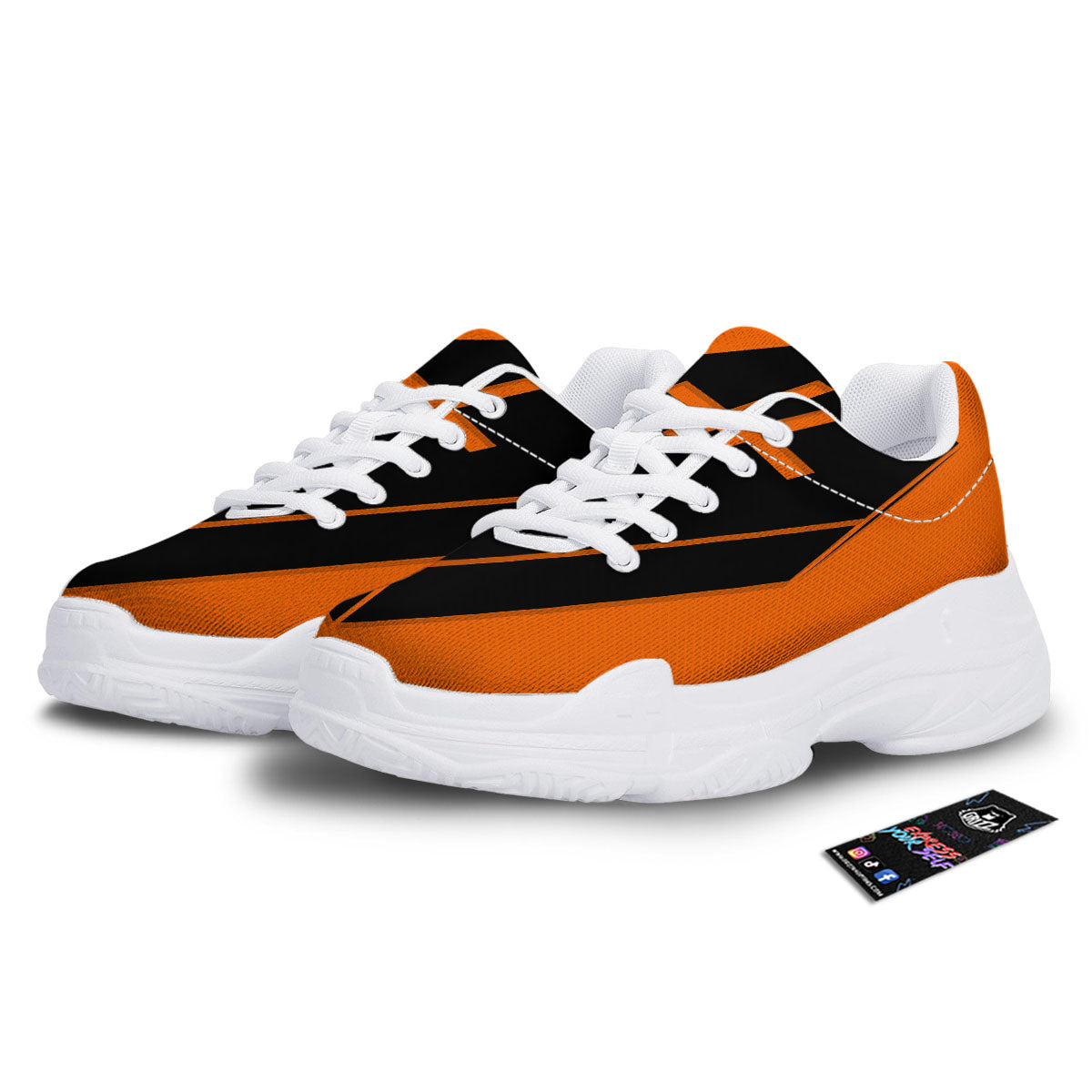Coffin Halloween Vampire Print White Chunky Shoes-grizzshop