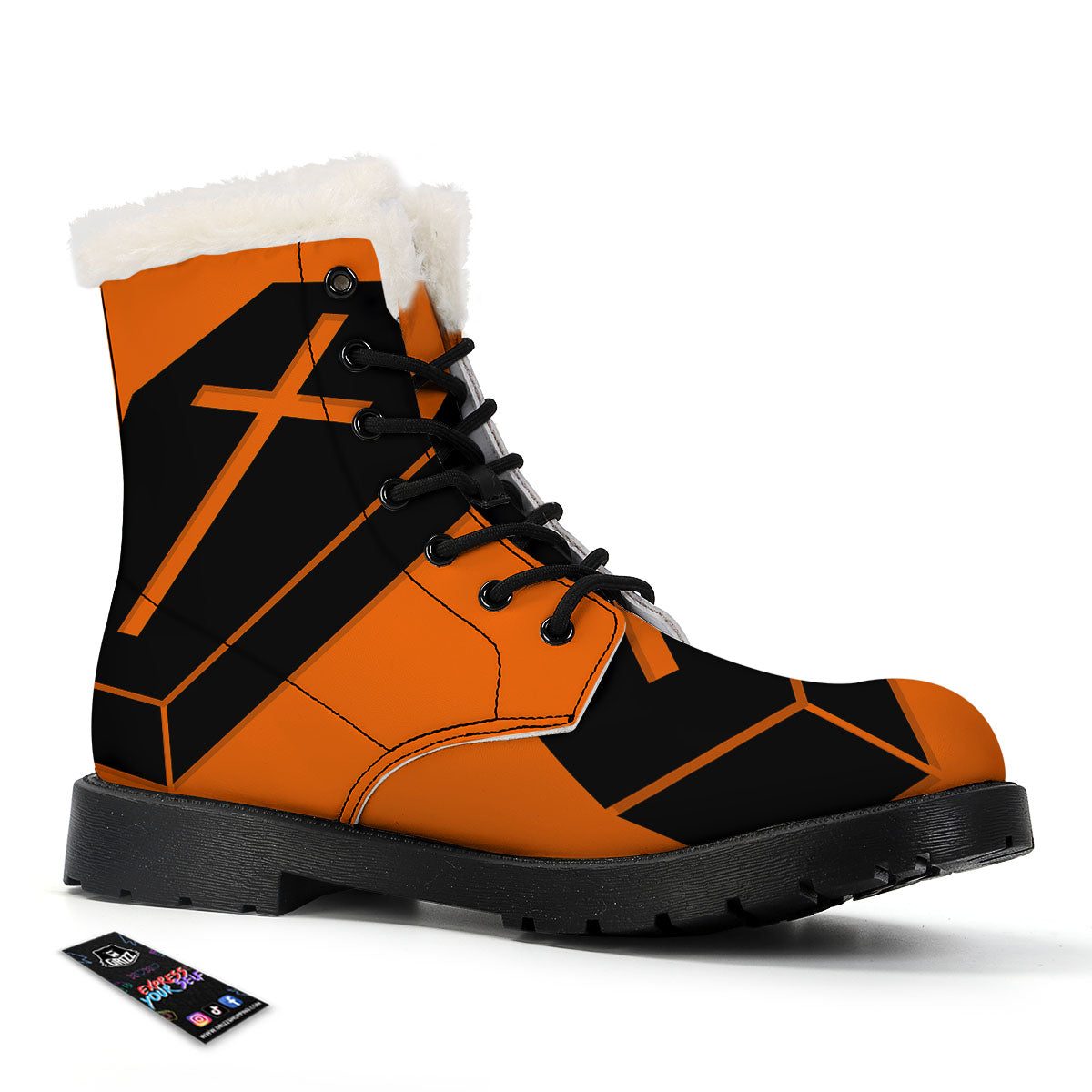 Coffin Halloween Vampire Print Winter Boots-grizzshop