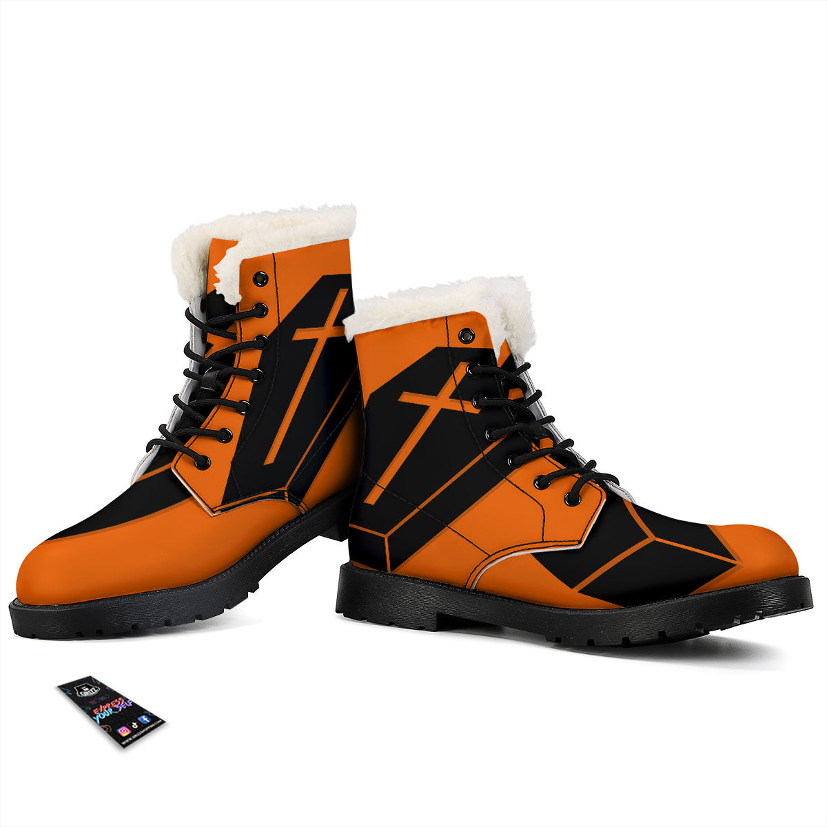 Coffin Halloween Vampire Print Winter Boots-grizzshop