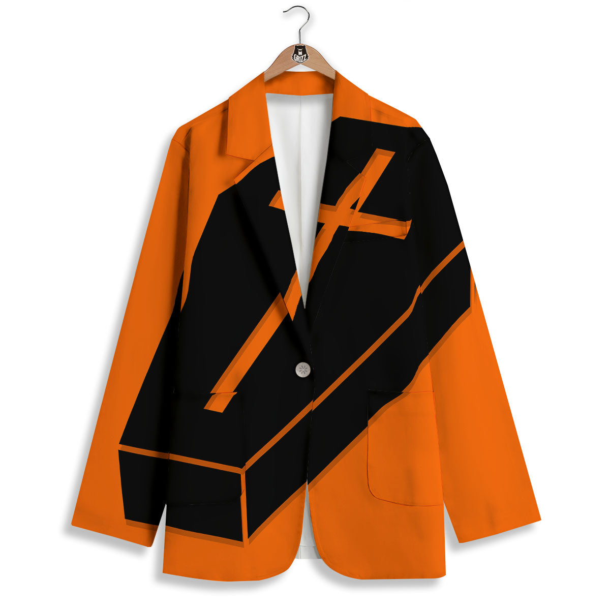 Coffin Halloween Vampire Print Women's Blazer-grizzshop