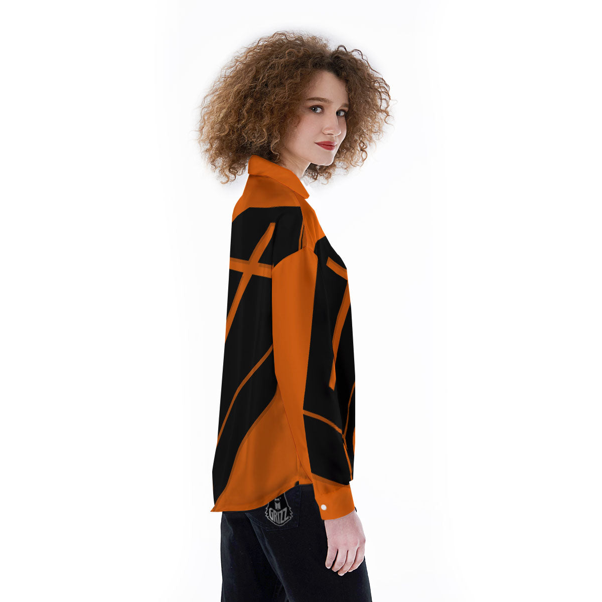 Coffin Halloween Vampire Print Women's Long Sleeve Shirts-grizzshop