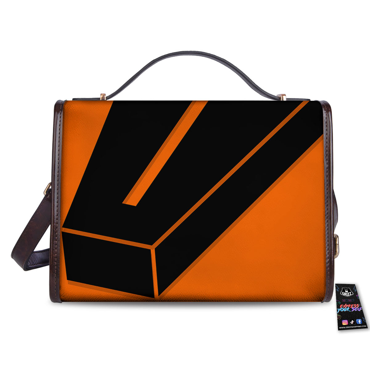 Coffin Halloween Vampire Print Women's Satchel Bag-grizzshop