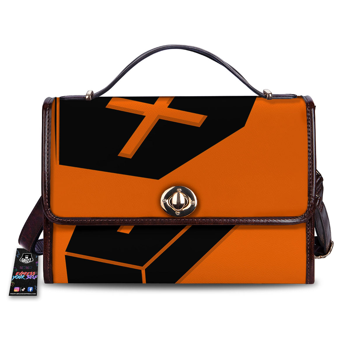 Coffin Halloween Vampire Print Women's Satchel Bag-grizzshop