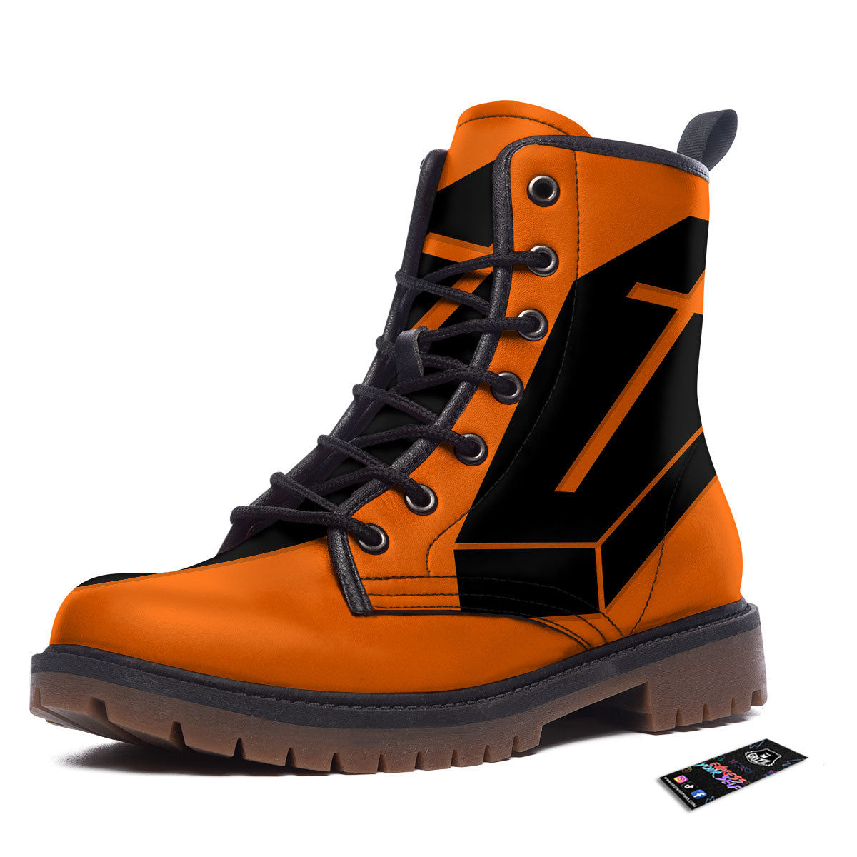 Coffin Halloween Vampire Print Work Boots-grizzshop