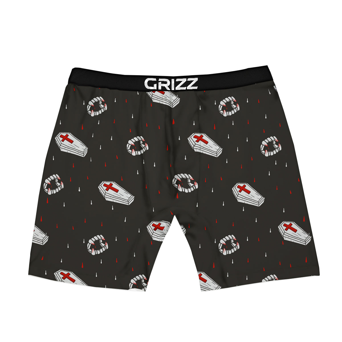 Coffin Vampire Print Pattern Boxer Briefs-grizzshop