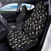 Coffin White And Black Print Pattern Car Seat Covers-grizzshop