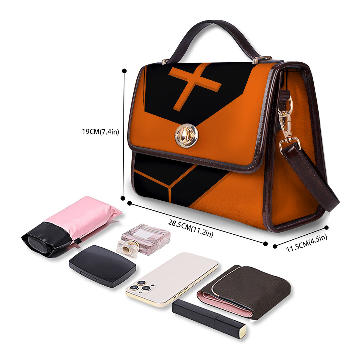 Coffin Halloween Vampire Print Women's Satchel Bag