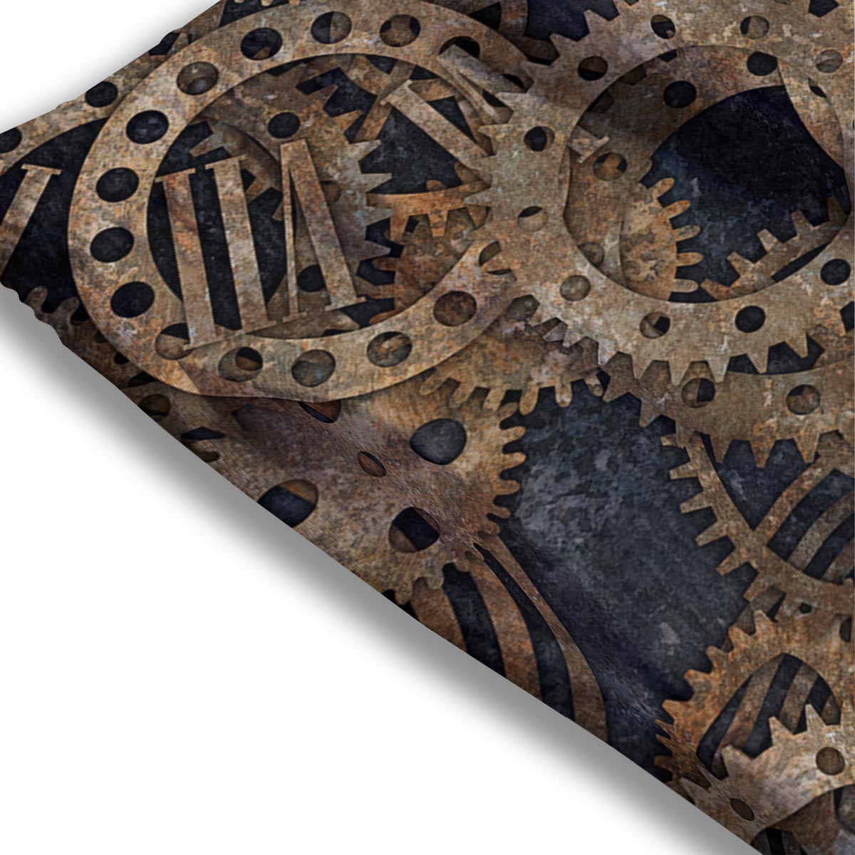 Cogs And Gears Steampunk Brass Print Mesh Shorts