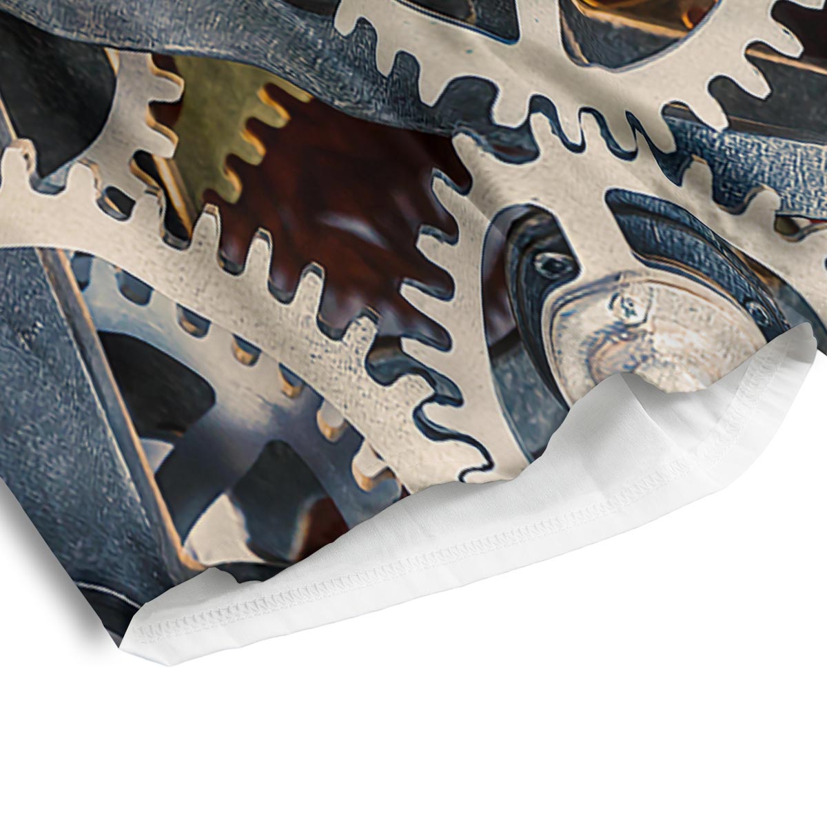 Cogs And Steampunk Gears Print Men's Athletic Shorts