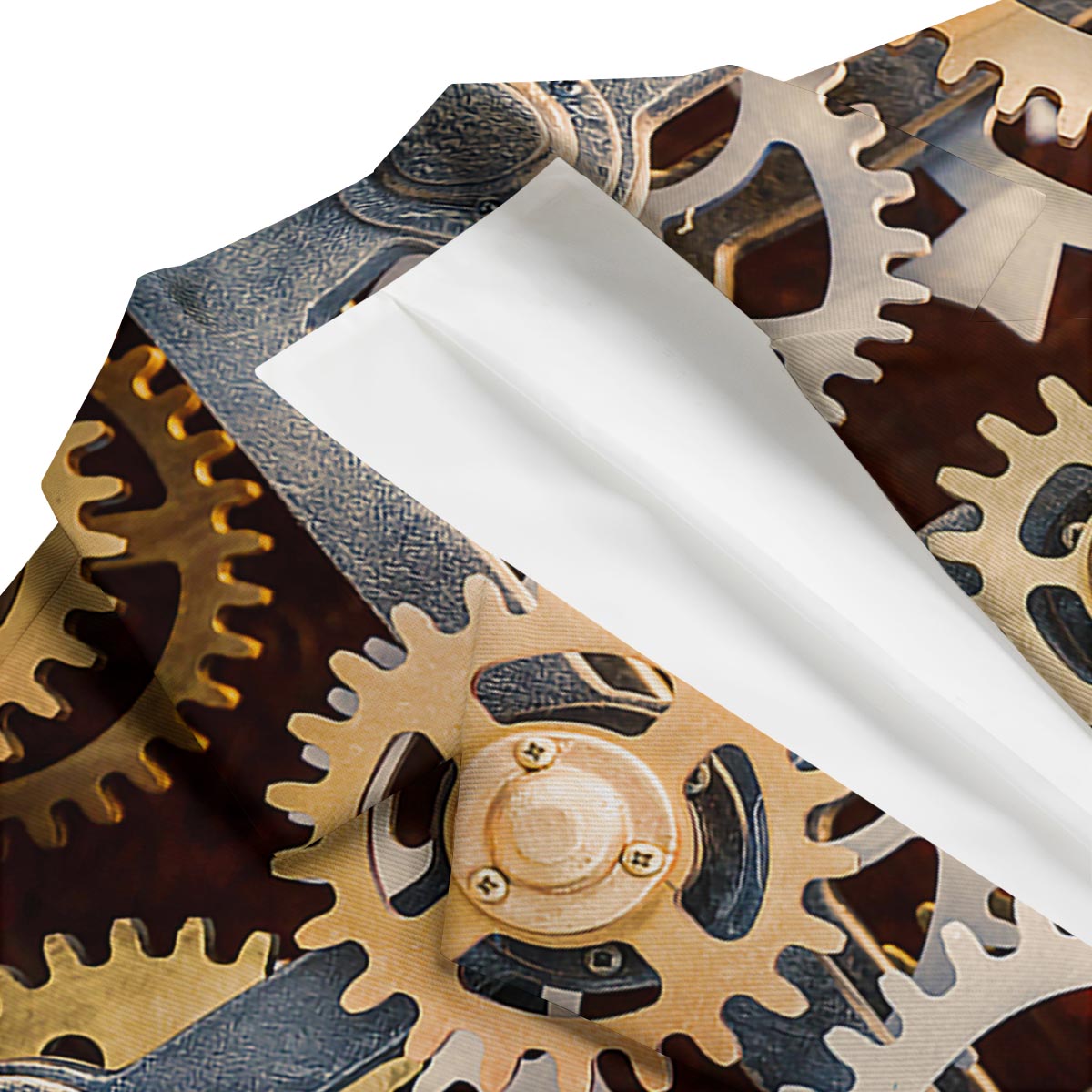 Cogs And Steampunk Gears Print Men's Blazer-grizzshop