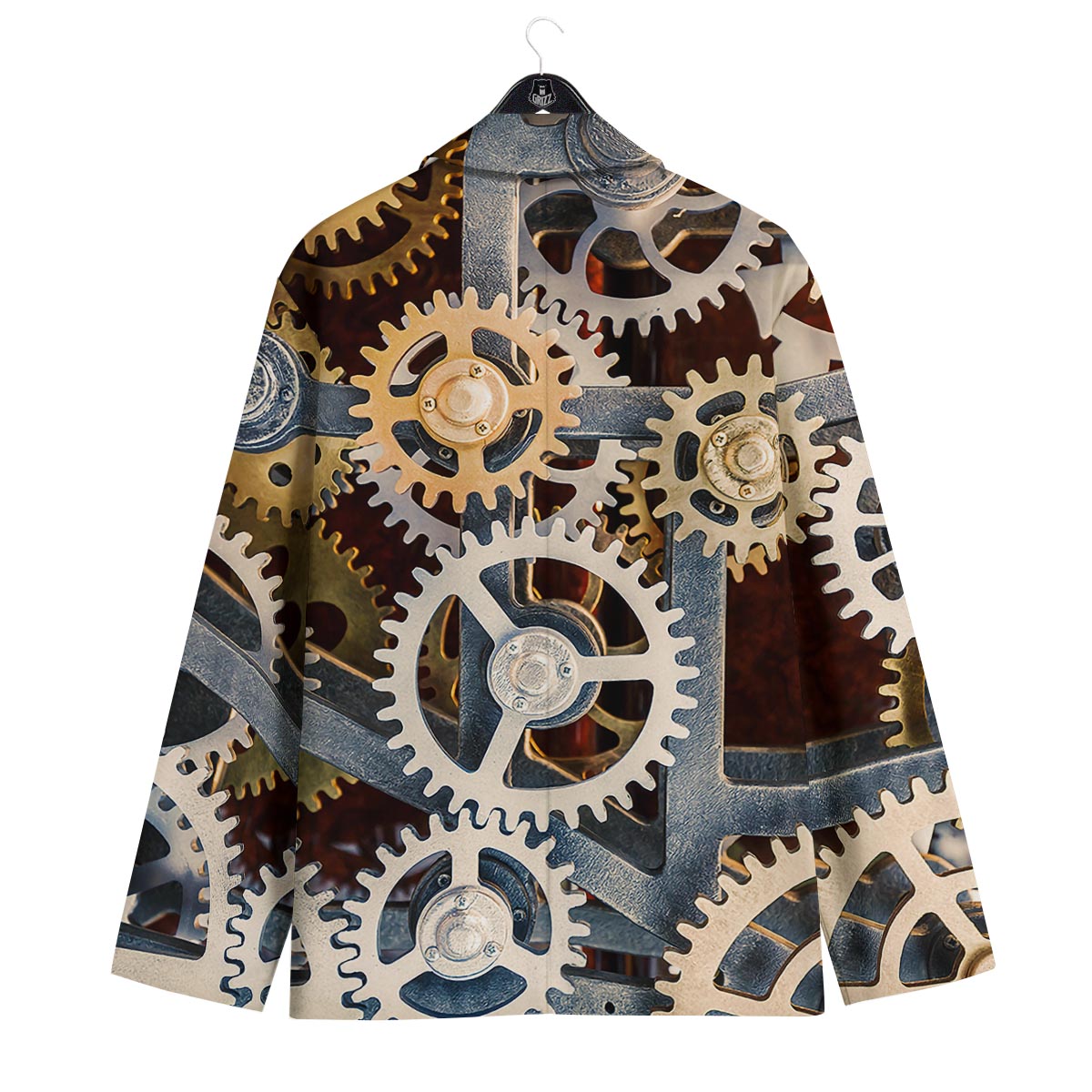 Cogs And Steampunk Gears Print Men's Sport Coat-grizzshop