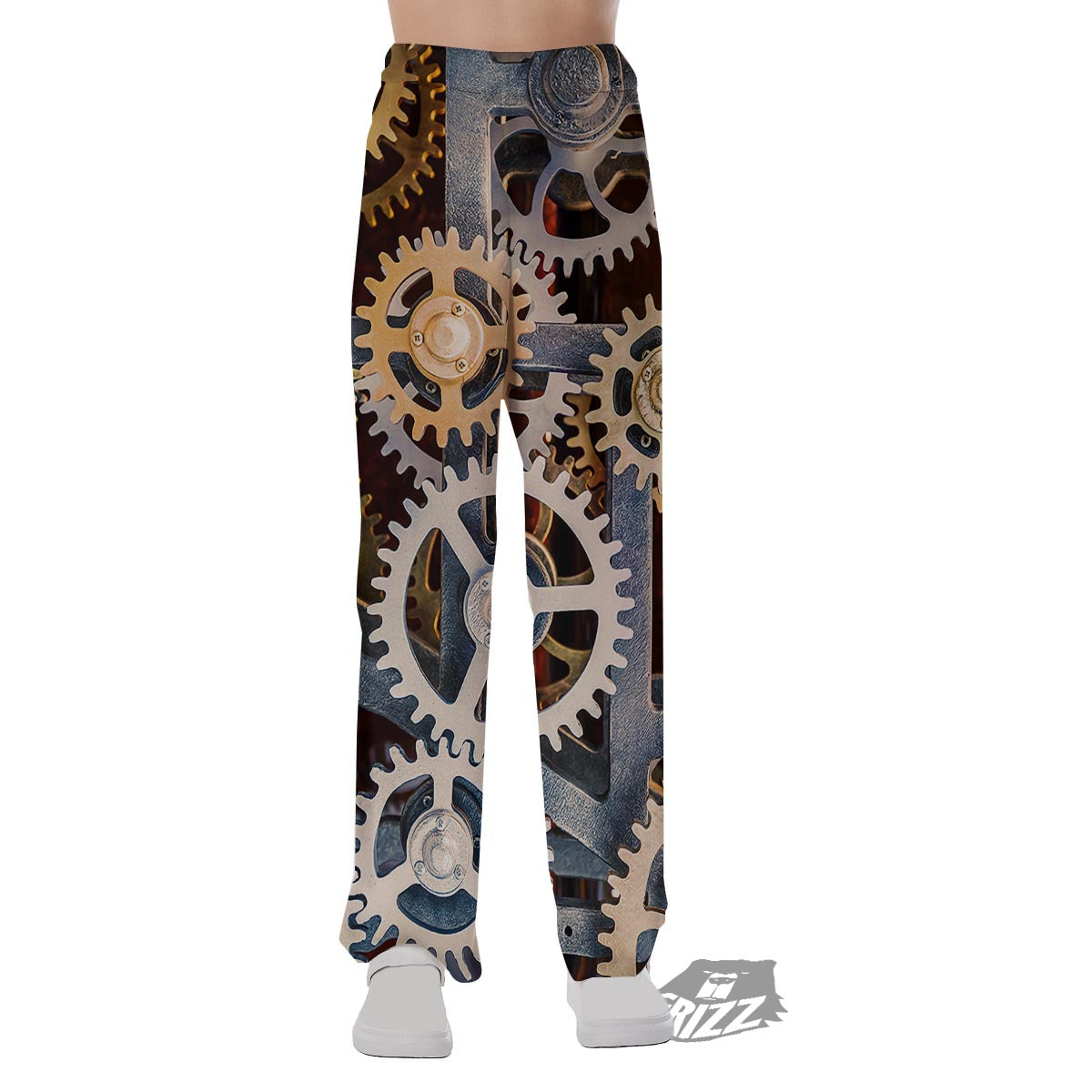 Cogs And Steampunk Gears Print Pajama Pants-grizzshop