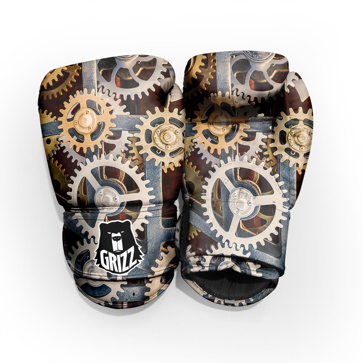 Cogs And Steampunk Gears Print Pro Boxing Glove