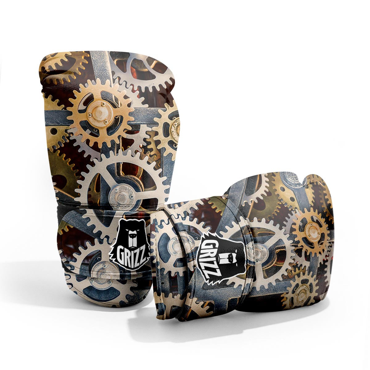 Cogs And Steampunk Gears Print Pro Boxing Glove