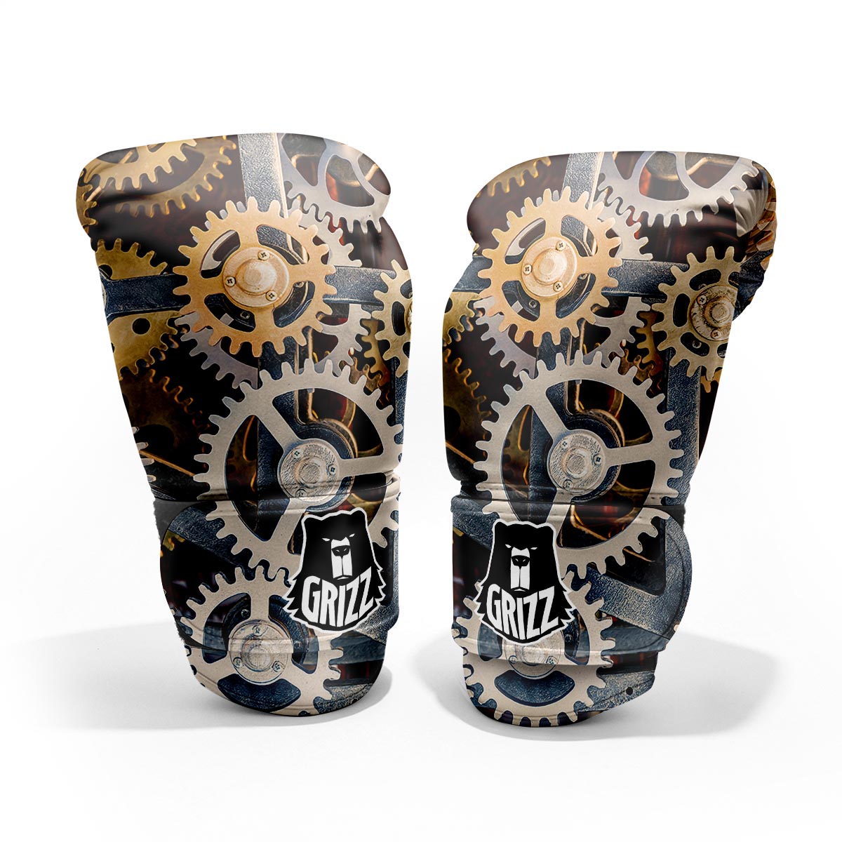 Cogs And Steampunk Gears Print Pro Boxing Glove