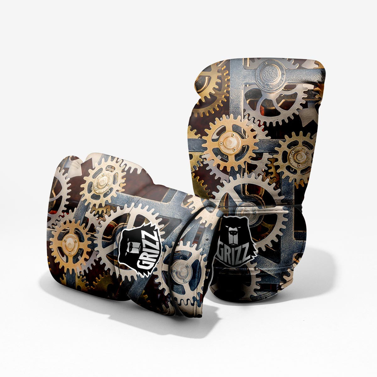 Cogs And Steampunk Gears Print Pro Boxing Glove