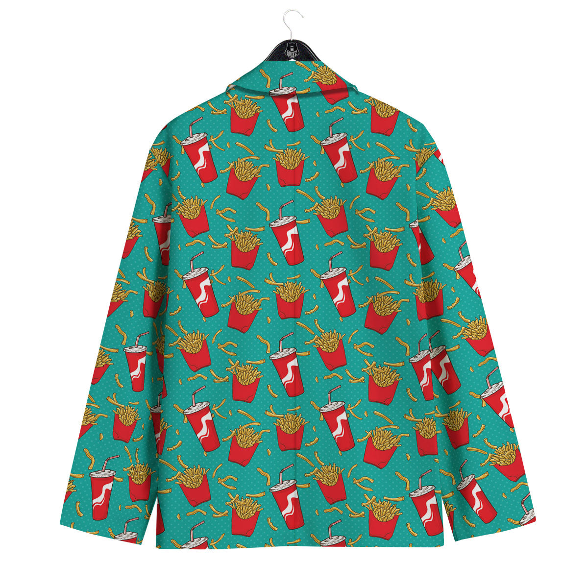 Cola And French Fries Print Pattern Men's Sport Coat-grizzshop