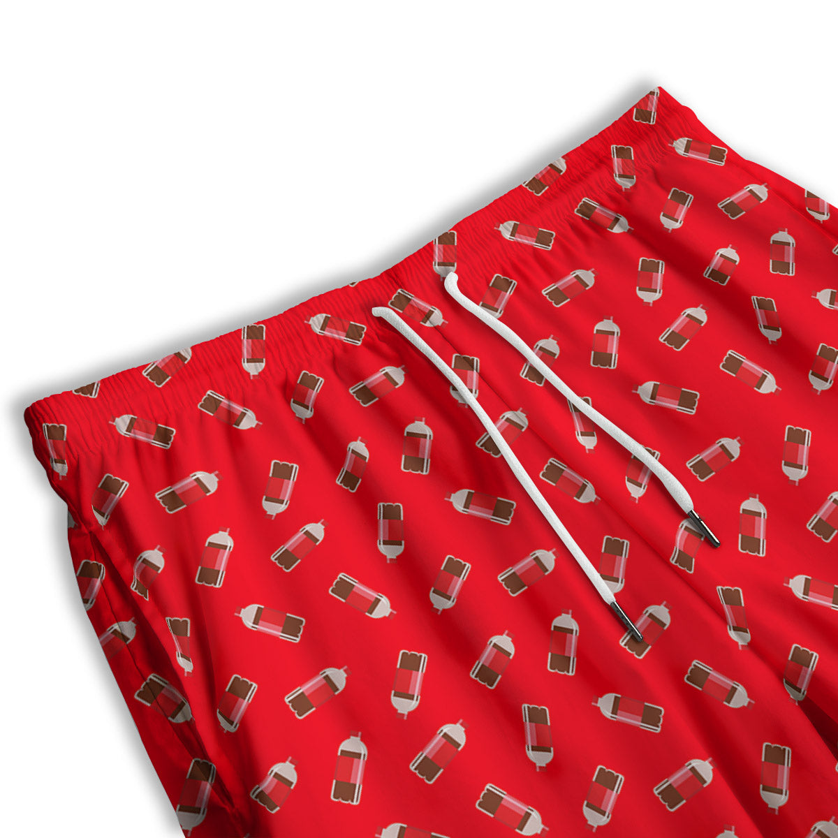 Cola Bottle Print Pattern Men's Athletic Shorts