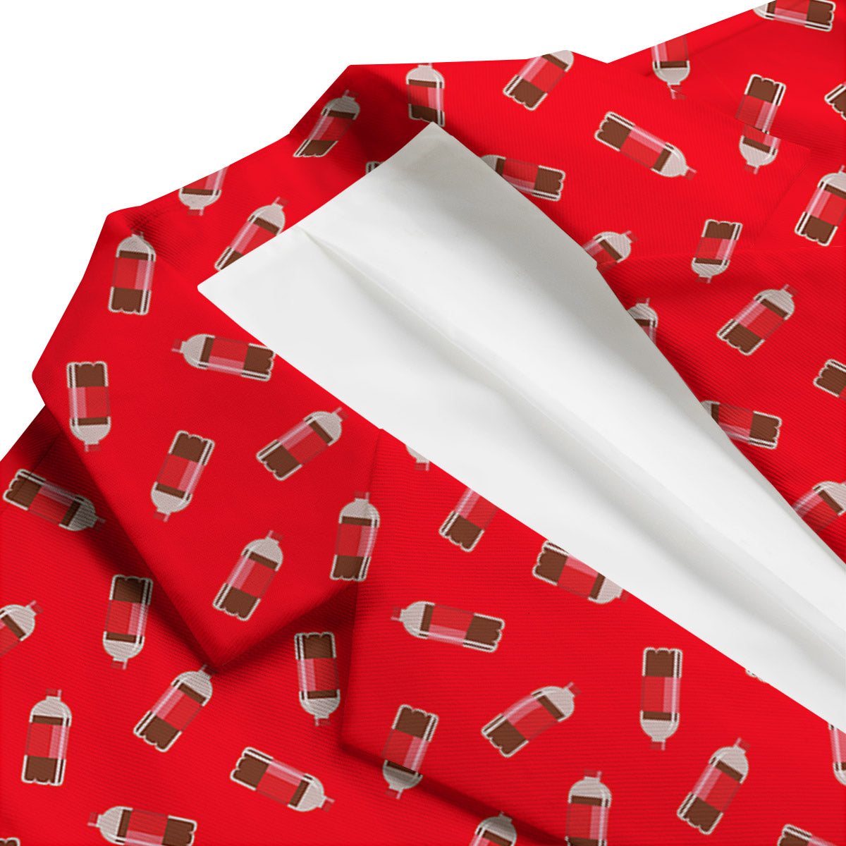 Cola Bottle Print Pattern Men's Blazer-grizzshop