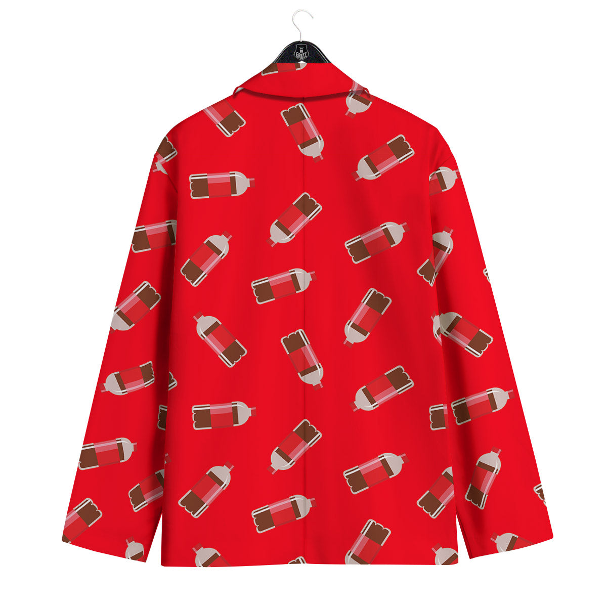 Cola Bottle Print Pattern Men's Sport Coat-grizzshop