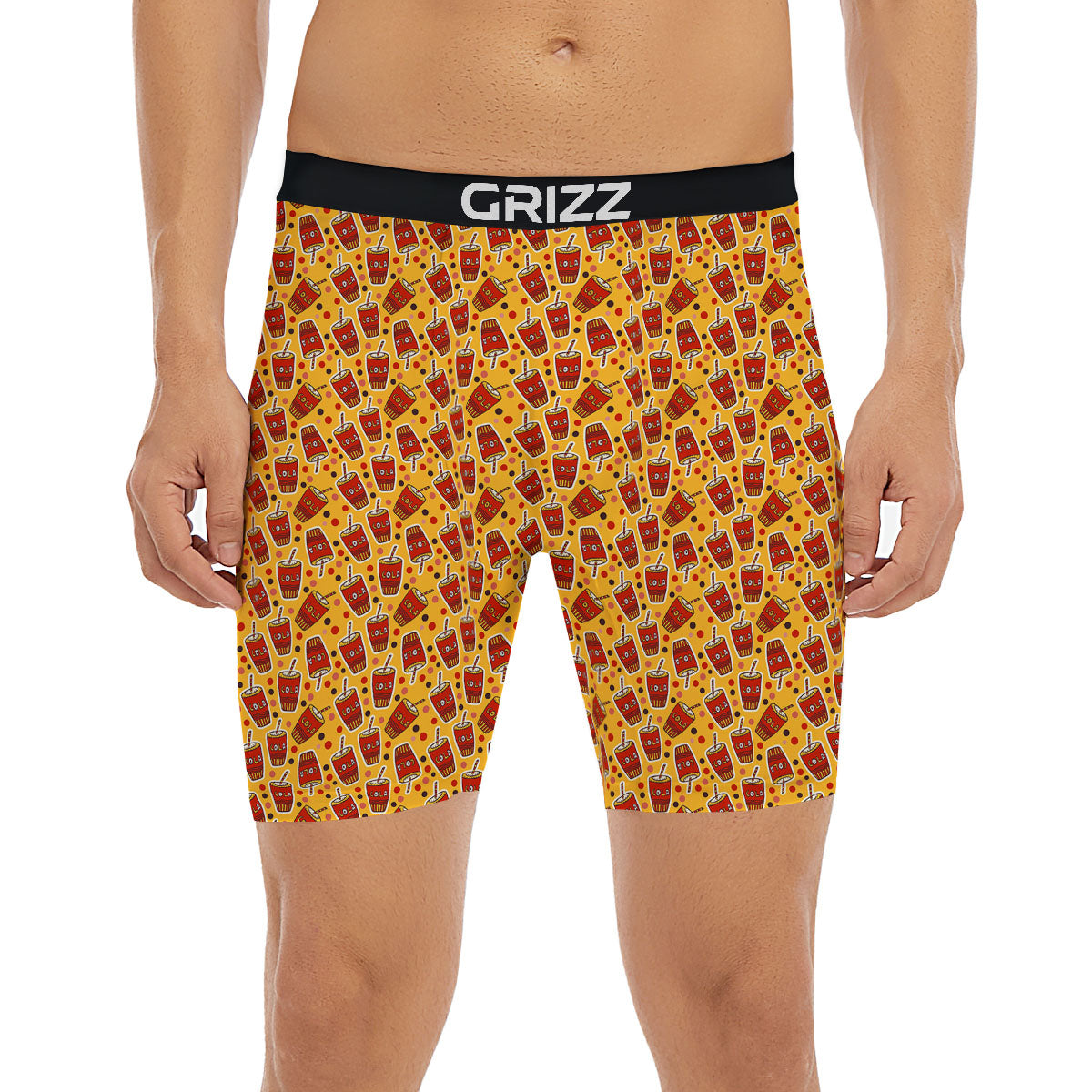 Cola Glass Print Pattern Boxer Briefs-grizzshop