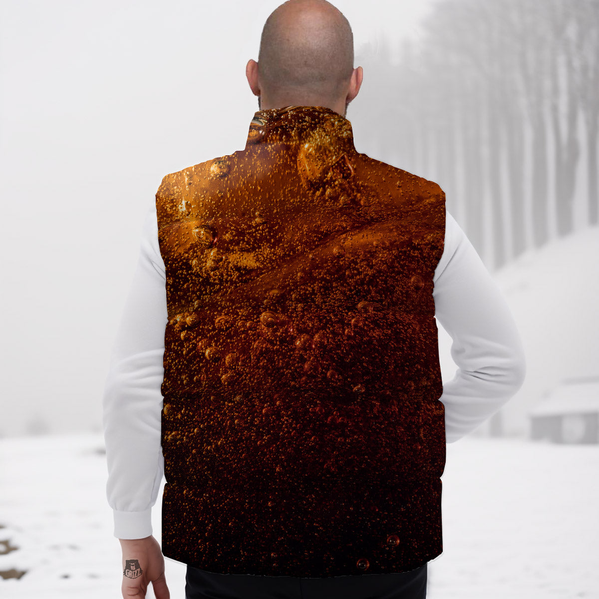 Cola Print Down Vest
