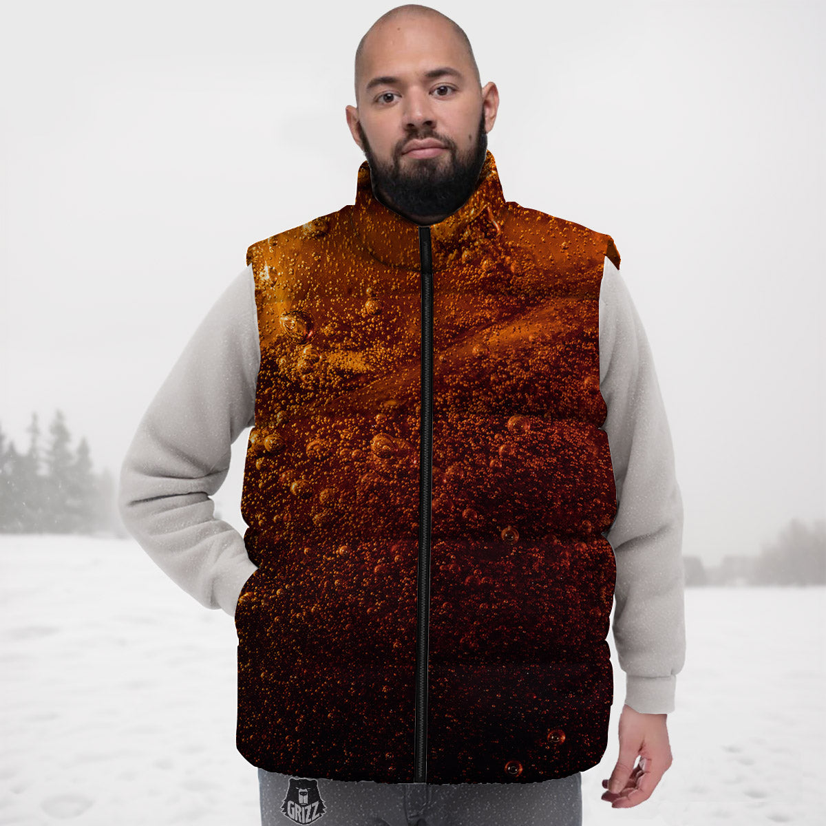 Cola Print Down Vest