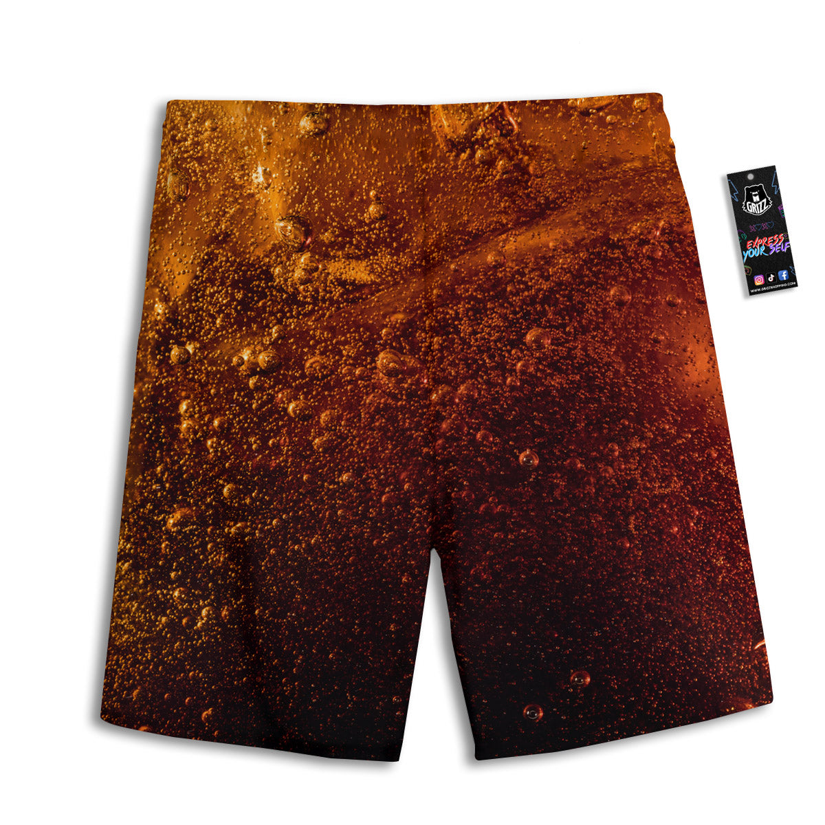 Cola Print Men's Athletic Shorts