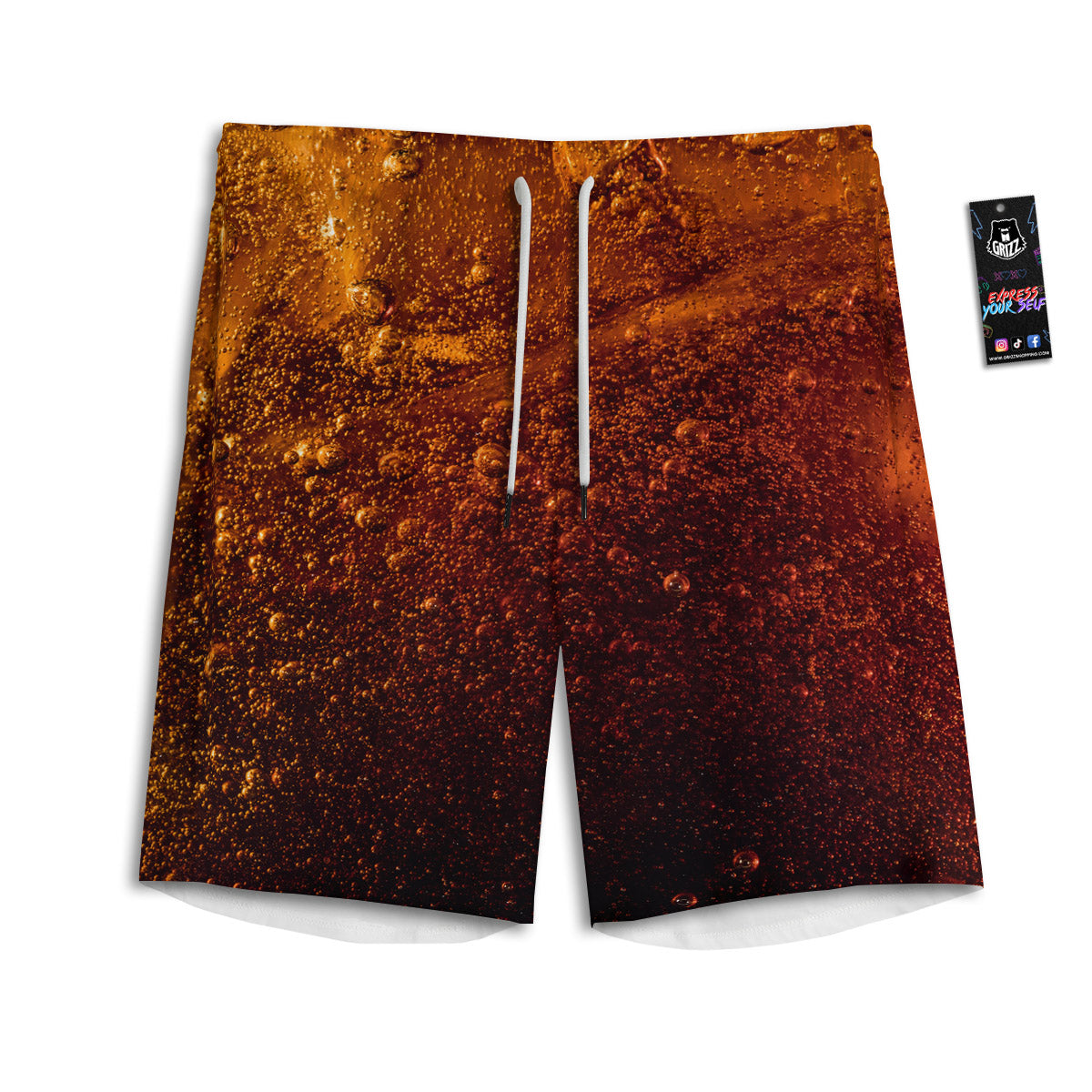 Cola Print Men's Athletic Shorts