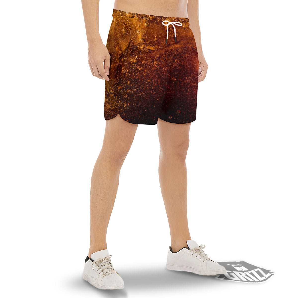 Cola Print Men's Gym Shorts-grizzshop