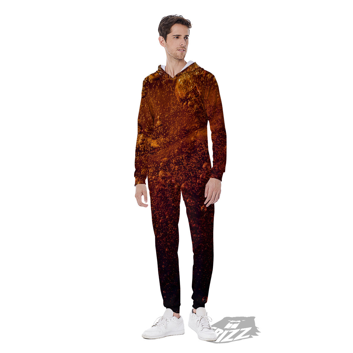 Cola Print Men's Jumpsuit-grizzshop