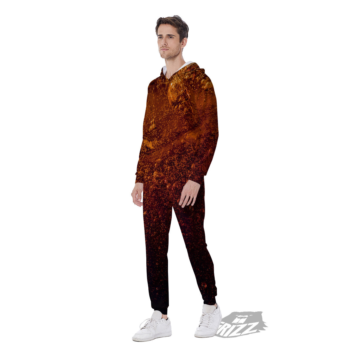 Cola Print Men's Jumpsuit-grizzshop